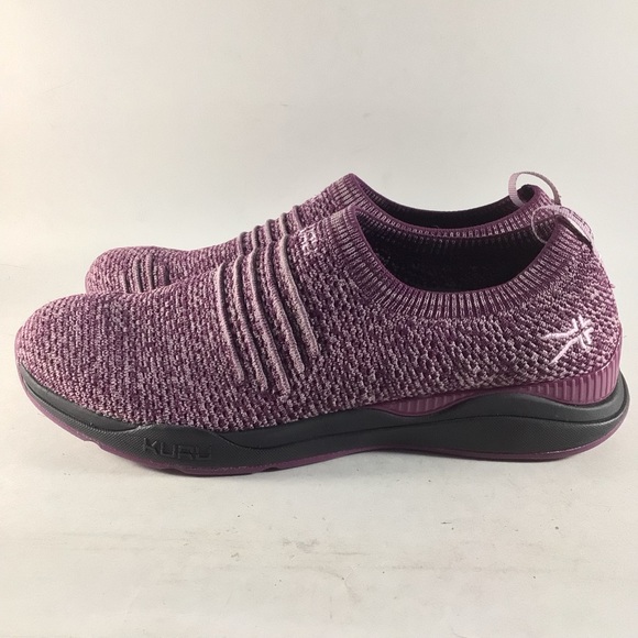 Kuru Stride womens shoes slip on knit sneakers purple size 9.5 - Picture 3 of 7